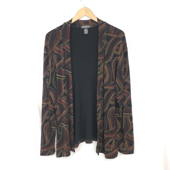 made in heaven Sweaters - 🎈3/$15 Made in Heaven Abstract Patterned Liquid Knit Open Cardigan 1x